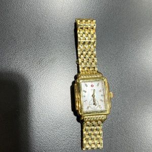 Gold women’s Michele Watch